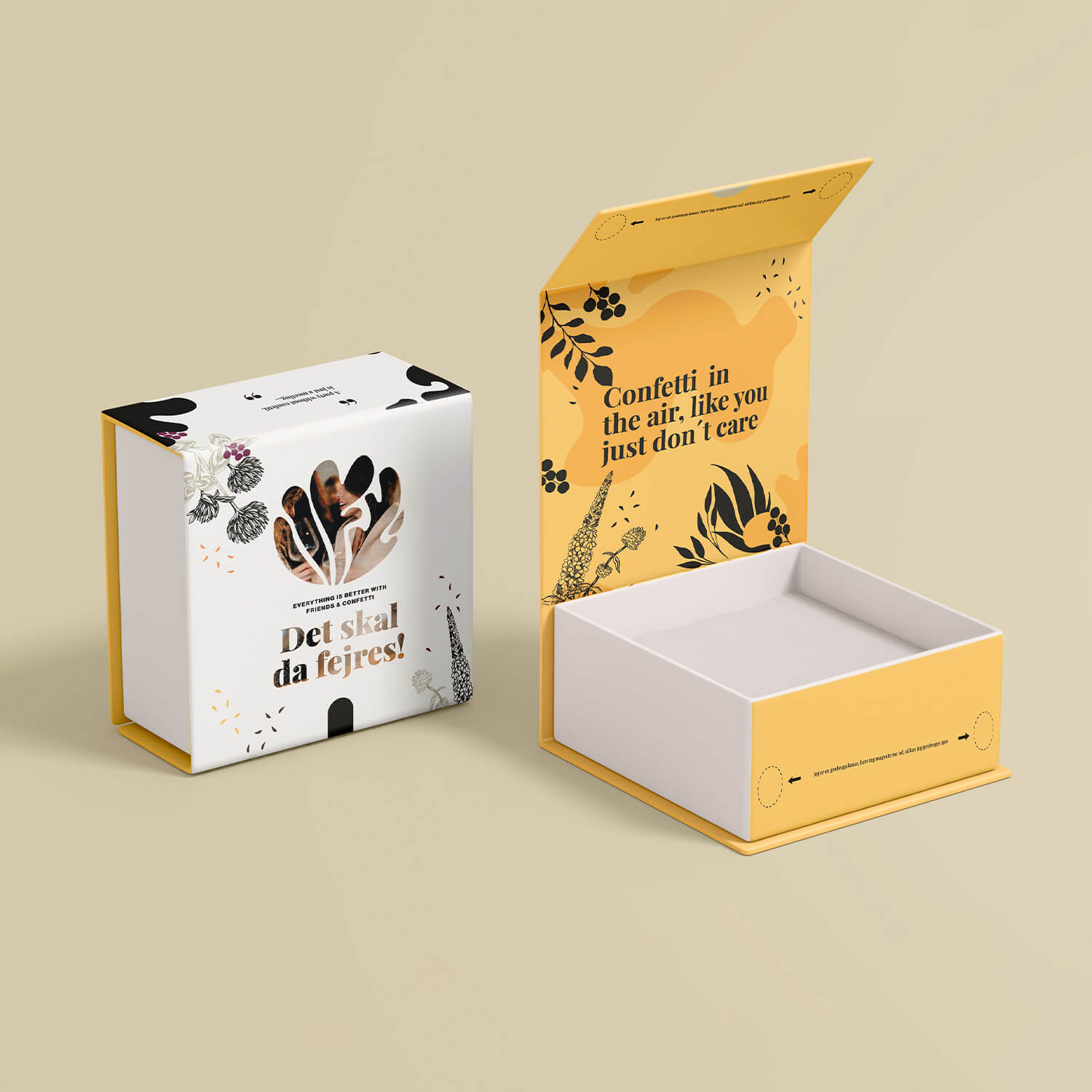 Design af gaveæske emballage til Pourri